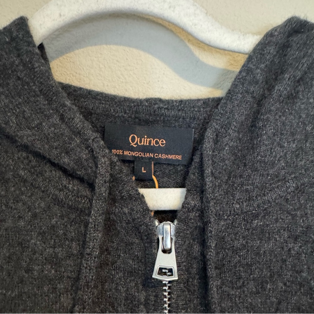 Quince Mongolian Cashmere Full-Zip Hoodie - Picture 6 of 8